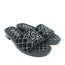 Chanel CC Velvet Slide Sandals Black Size 38 NEW