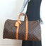 Louis Vuitton Keepall 55 Monogram Canvas Duffle Bag Brown W/ Tag, Lock, Key