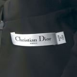 Christian Dior Collared Midi Dress Black Wool-Silk Shantung Size US 8
