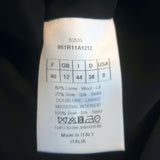 Christian Dior Collared Midi Dress Black Wool-Silk Shantung Size US 8