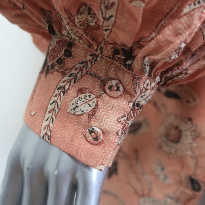 Ulla Johnson Biarritz Tunic Dress Pink Floral Print Cotton-Blend Size Medium