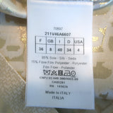 Christian Dior Chez Moi Short Sleeve Pajama Shirt Gold Metallic Size US 4