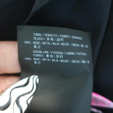 Saint Laurent Floral Print Ruffled Mini Dress Black Silk Georgette Size 40