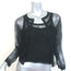 Christian Dior Lace Twinset Black Silk Size 40 Matching Cardigan & Tank Top