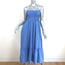 Ciao Lucia Midi Dress Umbria Marine Blue Smocked Cotton Size Small NEW