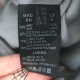 Derek Lam Belted Tweed Double Breasted Coat Taupe Wool-Blend Size 8