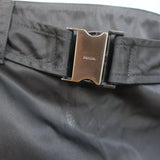 Prada Nylon Belted Mini Skirt Black Size 44