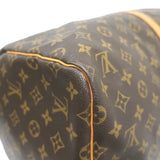 Louis Vuitton Keepall 55 Monogram Canvas Duffle Bag Brown W/ Tag, Lock, Key