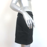 Prada Nylon Belted Mini Skirt Black Size 44