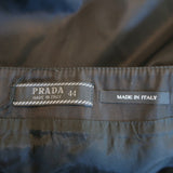 Prada Nylon Belted Mini Skirt Black Size 44