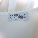 Brunello Cucinelli Monili-Pocket Blouson Mini Dress White Size Medium