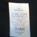 Christian Dior Off the Shoulder Double Breasted Top Black Silk-Blend Size US 6