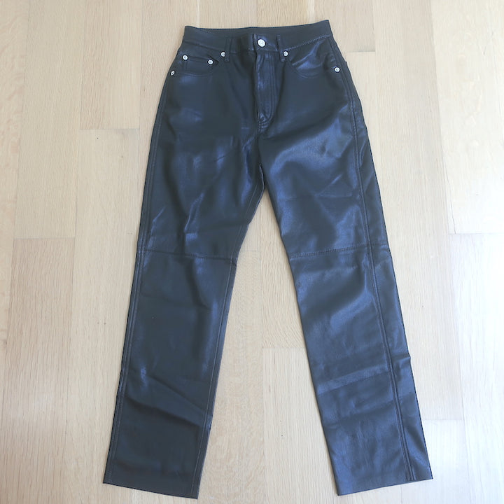 Nanushka Vinni Faux Leather Ankle Pants Black Size Extra Small