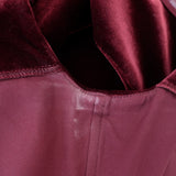 Nicholas Off the Shoulder Velvet Mini Dress Burgundy Size US 4