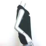 The Row Galya Cowl Neck Sleeveless Top Black Stretch Crepe Size 6