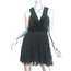 A.L.C. Mini Dress Black Velvet & Bird-Embroidered Lace Size 6