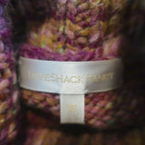 LoveShackFancy Turtleneck Dress Pacifica Pink Intarsia Knit Size Extra Small