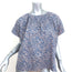 Mirth Pajama Top Lilac Printed Cotton Size Small Short Sleeve Blouse NEW