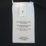 The Row Galya Cowl Neck Sleeveless Top Black Stretch Crepe Size 6