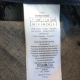 Christian Dior Tiger-Embroidered Denim Shirt Blue Size US 4 Short Sleeve Top