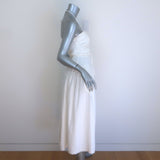 Ulla Johnson Emmaline Cutout Midi Halter Dress White Cotton Size 4 NEW