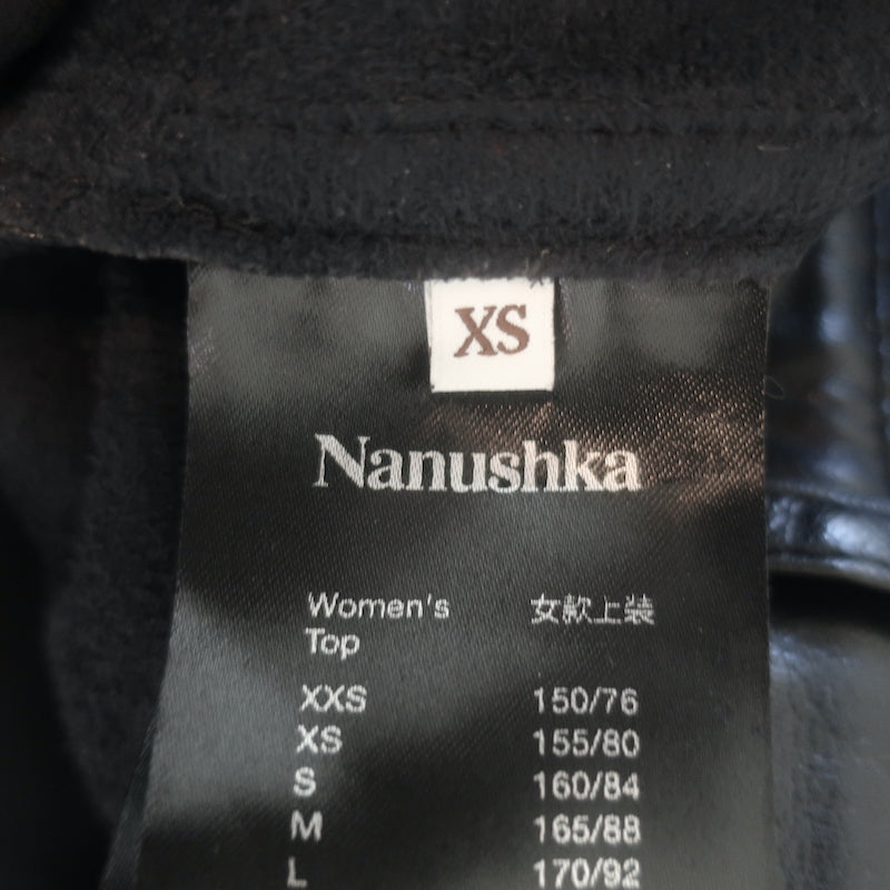 Nanushka Vinni Faux Leather Ankle Pants Black Size Extra Small