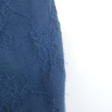 Hermes Embroidered Knit Sweater Blue Size 38 V-Neck Pullover