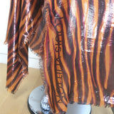 Louis Vuitton Stephen Sprouse Metallic Tiger Print Fringed Scarf Shawl