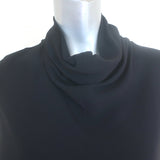 The Row Dorma Sleeveless Cowl Neck Dress Black Stretch Crepe Size Large