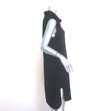 The Row Dorma Sleeveless Cowl Neck Dress Black Stretch Crepe Size Large