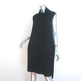 The Row Dorma Sleeveless Cowl Neck Dress Black Stretch Crepe Size Large