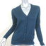 Loro Piana Cardigan Navy Cashmere-Silk Size 40 V-Neck Sweater