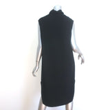 The Row Dorma Sleeveless Cowl Neck Dress Black Stretch Crepe Size Large