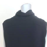 The Row Dorma Sleeveless Cowl Neck Dress Black Stretch Crepe Size Large