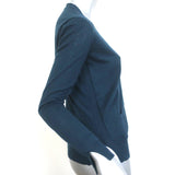 Loro Piana Cardigan Navy Cashmere-Silk Size 40 V-Neck Sweater