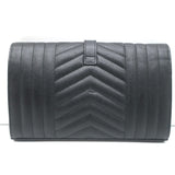 Saint Laurent Envelope Triquilt Wallet on Chain Bag Grain de Poudre Leather NEW