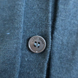 Loro Piana Cardigan Navy Cashmere-Silk Size 40 V-Neck Sweater