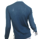 Loro Piana Cardigan Navy Cashmere-Silk Size 40 V-Neck Sweater