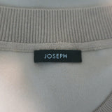 Joseph Rubin Short Sleeve Top Taupe Crepe de Soie Silk Size 38