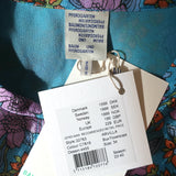 Baum und Pferdgarten Mini Dress Arvilla Blue Metallic Floral Print Size 34 NEW