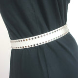 Isabel Marant Zap Studded Leather Belt White Size 30