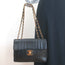 Vintage Chanel 1994 Jumbo Mademoiselle Flap Bag Black Leather Crossbody