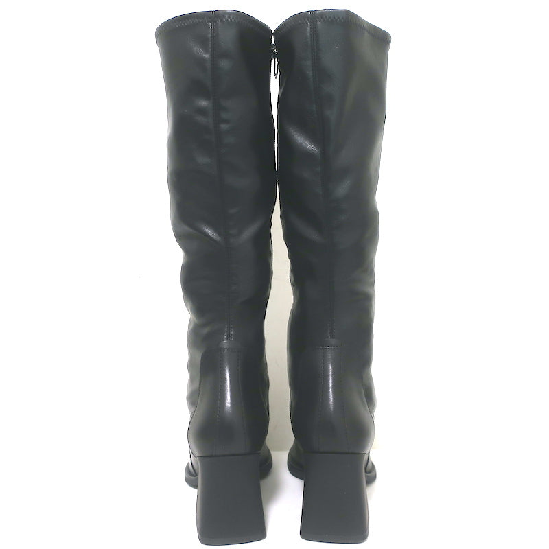 Vagabond Shoemakers Hedda Knee High Boots Black Leather Size 38 NEW