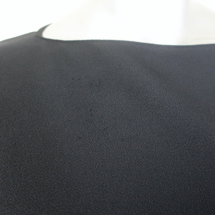 Vionnet Asymmetric One-Shoulder Dress Black Crepe Size 42
