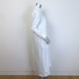Jil Sander Bell Midi Shirtdress White Cotton Poplin Size 36