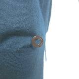 Loro Piana Sleeveless V-Neck Knit Top Navy Cashmere-Silk Size 40