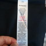 Burberry Kids Girls Serena Check Panel Polo Dress Black Pleated Pique Size 12Y