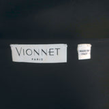 Vionnet Asymmetric One-Shoulder Dress Black Crepe Size 42