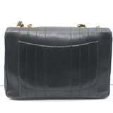 Vintage Chanel 1994 Jumbo Mademoiselle Flap Bag Black Leather Crossbody