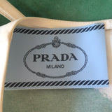 Prada Cutout-Back Sleeveless Midi Dress Green Leaf Print Paper Fabric Size 38